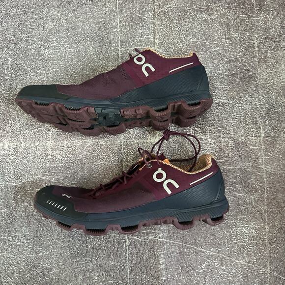 Womens On Cloudventure Trail Running Lace Up Mulberry Maroon Salmon Orange Sz 10 - Picture 3 of 7